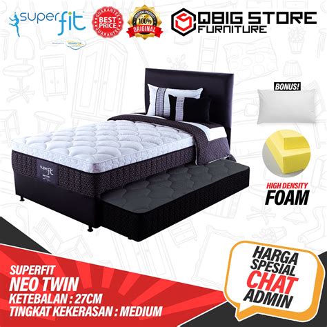 Jual Kasur Springbed In Comforta Superfit Neo Twin Full Set Shopee