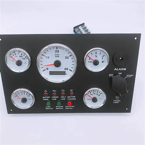 Marine Engine Instrument Gauge Panel Truck Gauge Dash Cluster Panel