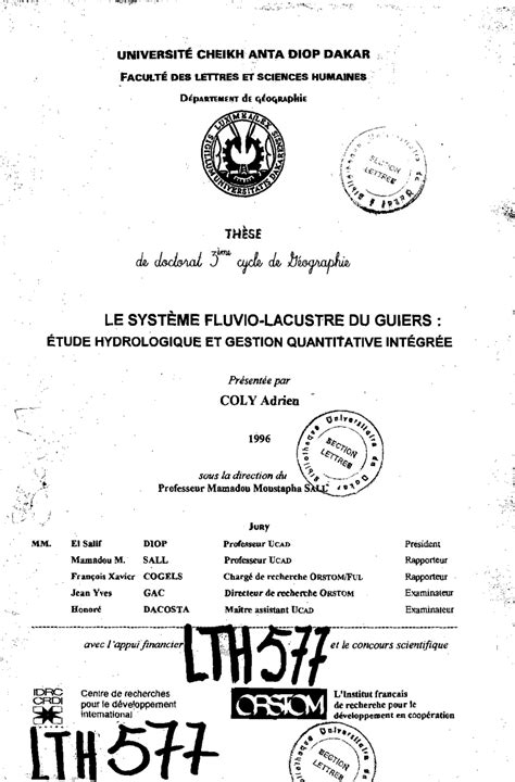 Pdf Le Syst Me Fluvio Lacustre Du Guiers Tude Hydrologique Et