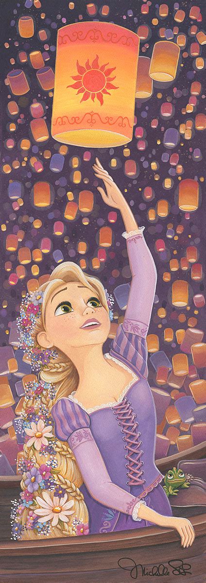 Disney Fine Art Michelle St Laurent The Lantern From Tangled