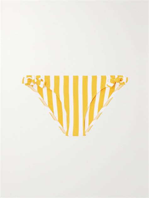 ERES Samba Vida Eyelet Embellished Striped Bikini Briefs NET A PORTER