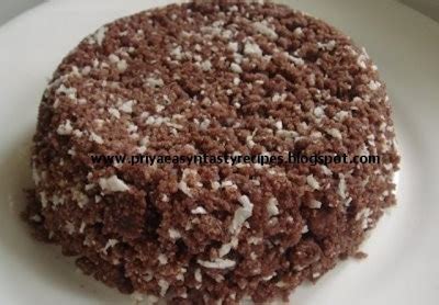 Priya S Versatile Recipes Ragi Sweet Puttu