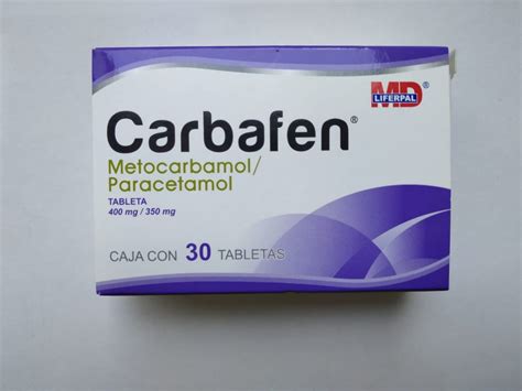 Metocarbamol Paracetamol 400 350mg C 30 Médica El Marqués