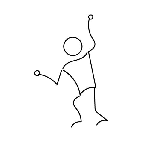 Funny Stickman hand drawn style for print 36348036 Vector Art at Vecteezy