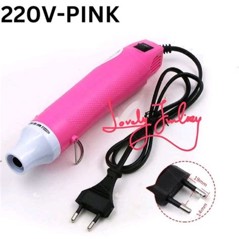 Hot Gun PINK Mini Hand Hold Hot Air Heat Gun Blower Shrink Gun Portable Dryer Tools Shrink