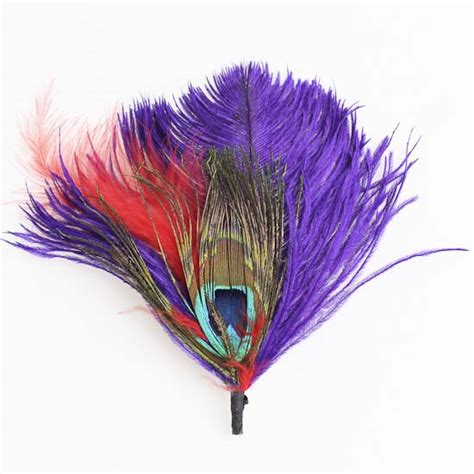 Peacock And Ostrich Feather Accent Eye Pick Feathers Basic Craft Supplies Craft Supplies