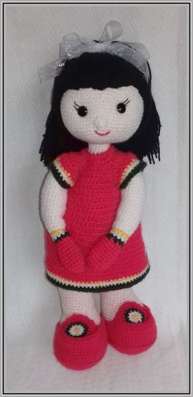 Boneca Monica Amigurumi Compre Produtos Personalizados No Elo