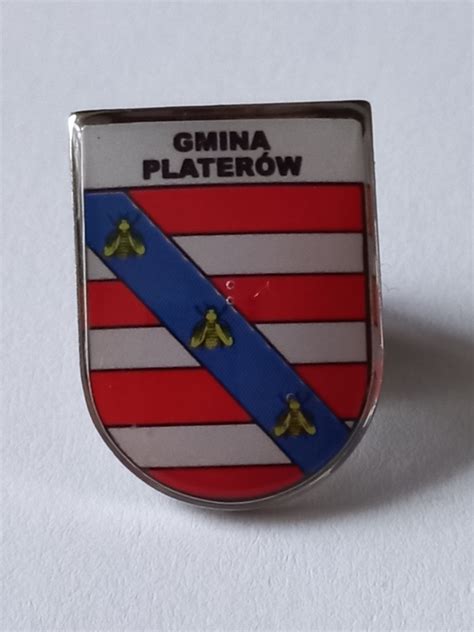 Herb gmina Platerów przypinka pin odznaka wpinka Siedlce Kup teraz