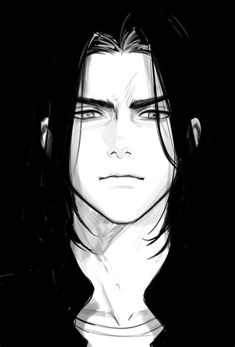 Pin By Nikashree On Dark Anime How To Draw Hair Long Hair Drawing Handsome Anime Guys