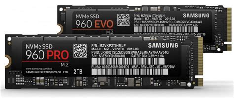 巩固霸主地位：samsung 三星 推出 960 Pro和960 Evo系列m2 固态硬盘129美元（约867元）起固态硬盘什么值得买