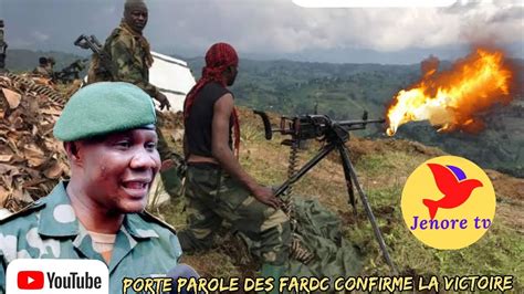 BUNAGANA M23 EN DÉBANDADE CONFIRME LE PORTE PAROLE FARDC YouTube