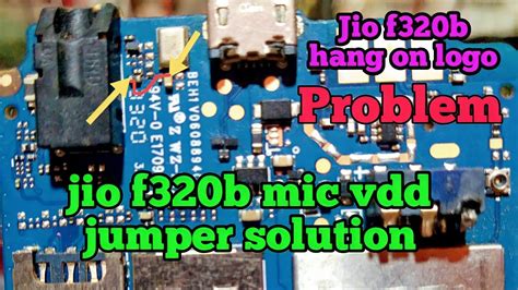 Jio F320b Mic Vdd Jumper Solution Jio F320b Hang On Logo YouTube