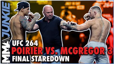 Conor Mcgregor Threatens Dustin Poirier S Life After Final Faceoff Ufc 264 Staredown Youtube