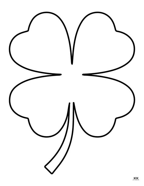 Shamrock Templates Coloring Pages Free Printables Printabulk