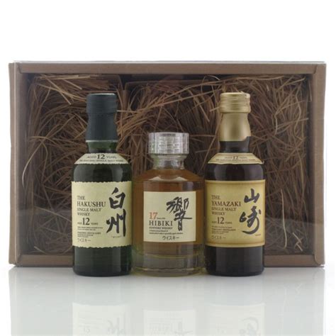 Japanese Miniature Selection 3 X 5cl Includes Hibiki 17 Year Old