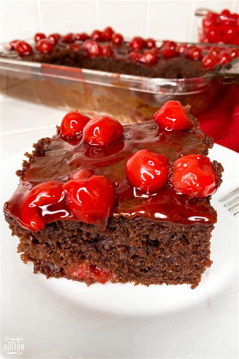 Easy Chocolate Cherry Cake Granny S In The Kitchen