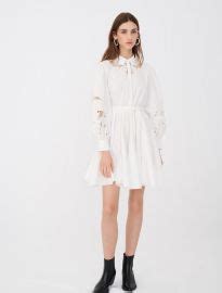 Wornontv Morgans White Lace Inset Shirtdress On E News Daily Pop