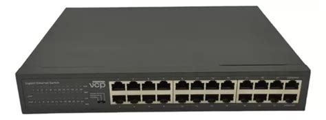 Switch Gigabit Puertos Rack Escritorio Met Lico Vcp