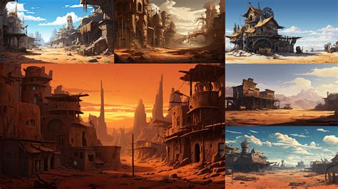 Artstation 205 Arts Time Warped Wild West Fantasy Architecture