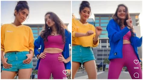 Leaked Footage Shivangi Joshi And Jannat Zubair Rahmani Spotted Doing