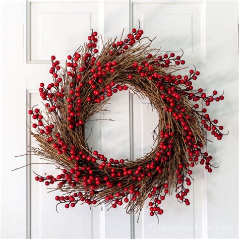 Diy Red Berry Wreath You Can Make In Minutes Hearth And Vine