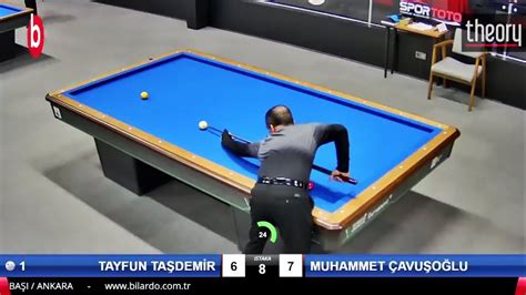 TAYFUN TAŞDEMİR vs MUHAMMET ÇAVUŞOĞLU 3 BANT BİLARDO 4 ETAP 1 8