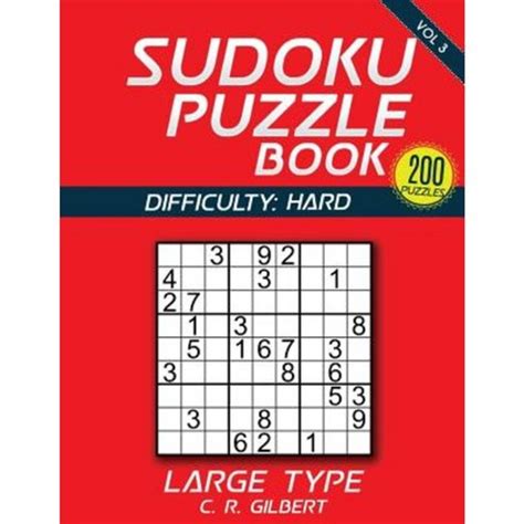 Sudoku Puzzle Book Hard Volume Paperback Createspace Independent