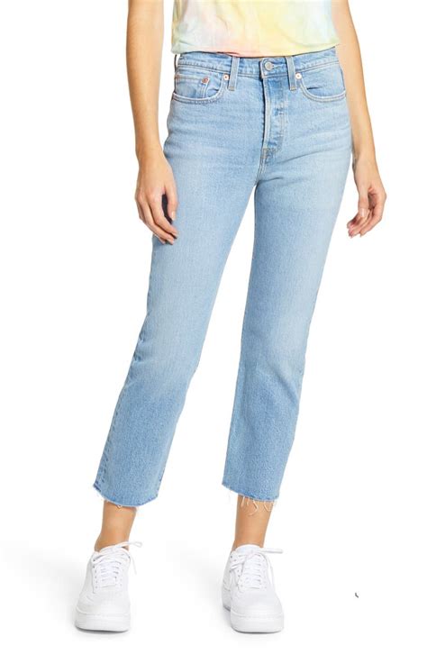 Levis® Wedgie High Waist Raw Hem Straight Leg Jeans Tango Hustle Nordstrom