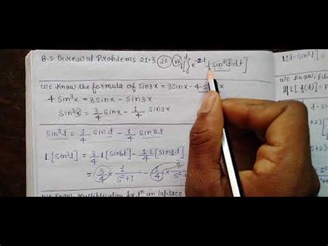 Laplace Transform Of Integration From To T E T T Sin T T Dt