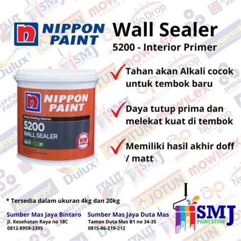 Promo Cat Tembok Dasar Nippon Paint Wall Sealer Kemasan Kg