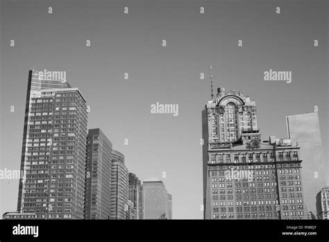 Contemporary Architecture Twin Towers Black And White Stock Photos