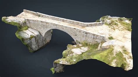 Medieval Bridge - 3D Model by sanchiesp