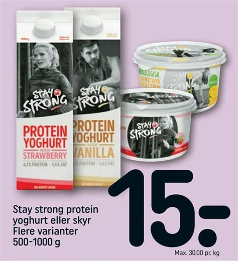 Stay Strong Protein Yoghurt Eller Skyr Tilbud Hos Rema