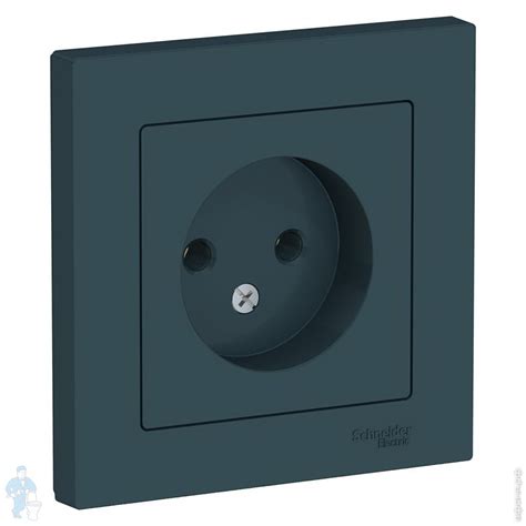 Розетка Systeme Electric ATLASDESIGN без заземления 16А в сборе изумруд ...