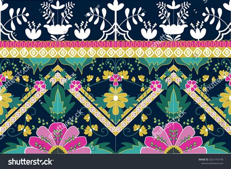 Tribal Bali Motif Ethnic Colourful Morocco Stock Vector (Royalty Free ...