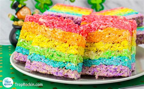 Rainbow Rice Krispie Treats | Trop Rockin