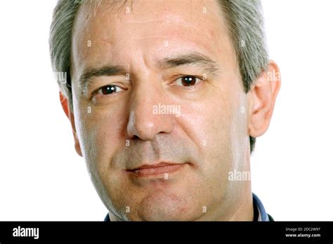 Mature Casual Man Portrait Isolated On White Stock Photo Alamy