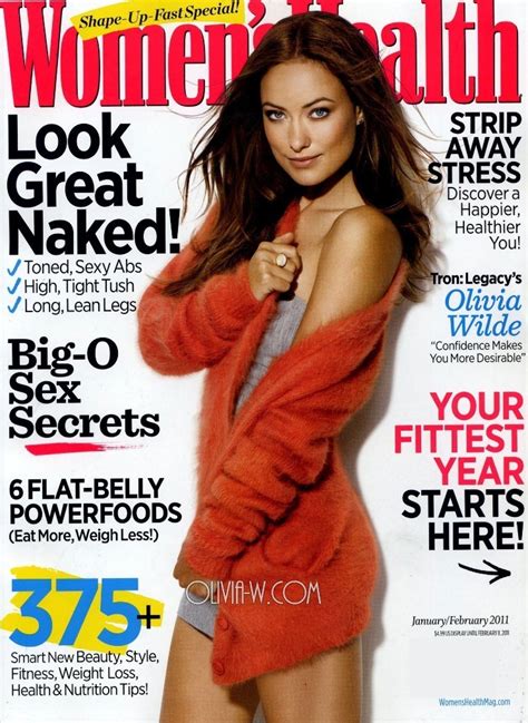 Olivia Wilde 2011 Womens Health Magazine January February Issue