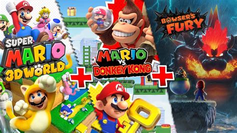 Super Mario 3d World Mario Vs Donkey Kong Switch Bowsers Fury