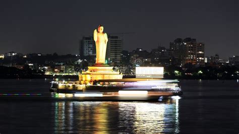 Monolithic Statue Of Buddha Stock Photo Image Of Water Downtown