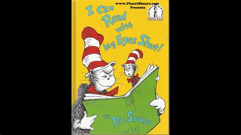 I Can Read With My Eyes Shut Dr Seuss Bedtime Story With Narration Youtube