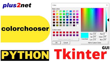 Tkinter colorchooser to use native colour picker module and assign ...