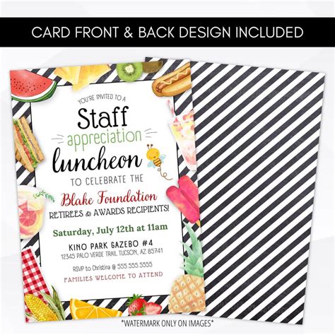 Employee Appreciation Lunch Invitation – Simple Desert Designs