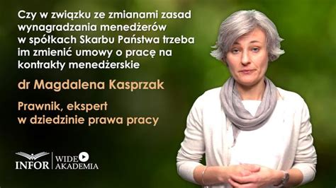 Czy w związku ze zmianami zasad wynagradzania menedżerów w spółkach SP