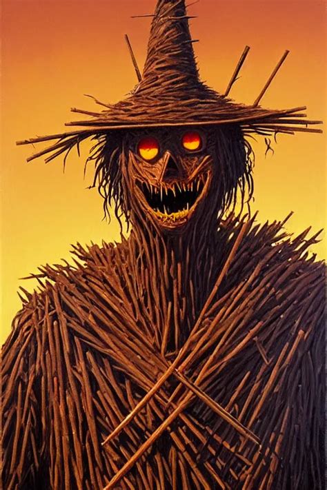 Evil Scarecrow Wallpaper