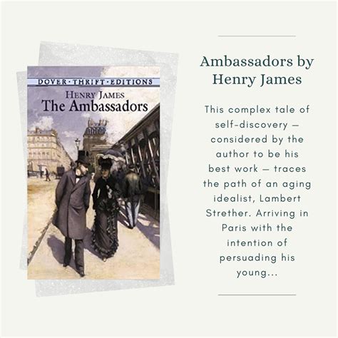 Ambassadors By Henry James Henry James What To Read Ambassador