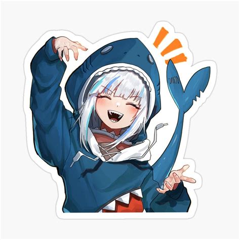 Gawr gura 1 Sticker by BELLDI Art | Coloring stickers, Anime decor ...