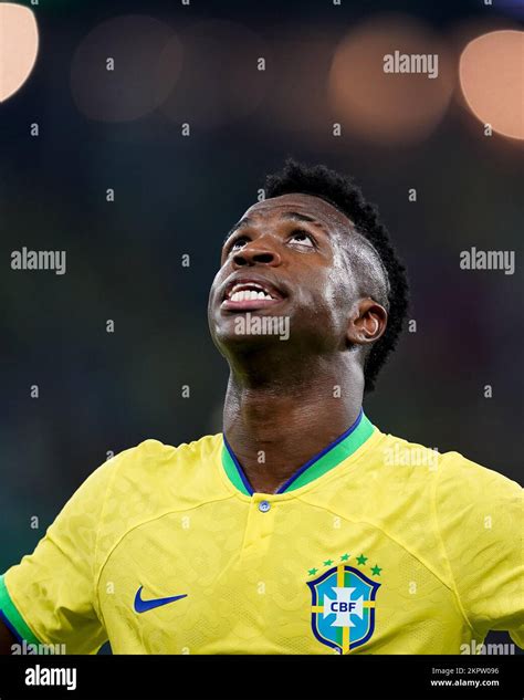 doha qatar november  player  brazil vinicius junior celebrates