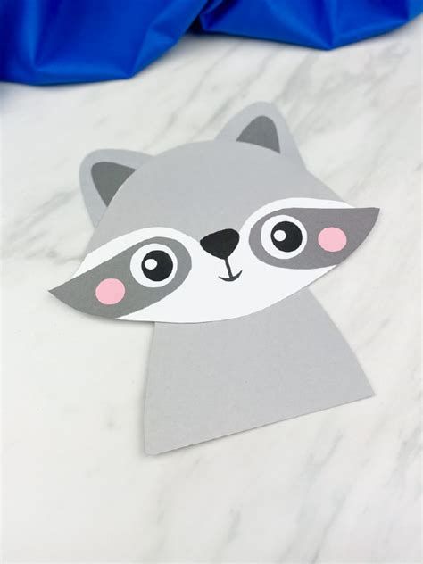 Easy Raccoon Craft For Kids Free Template