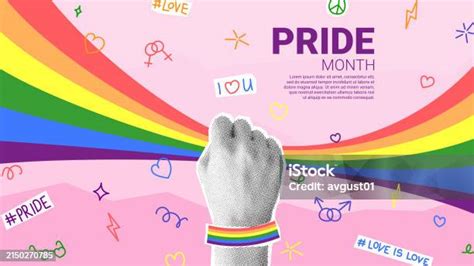 Bright Collage For Pride Month Stock Illustration Download Image Now